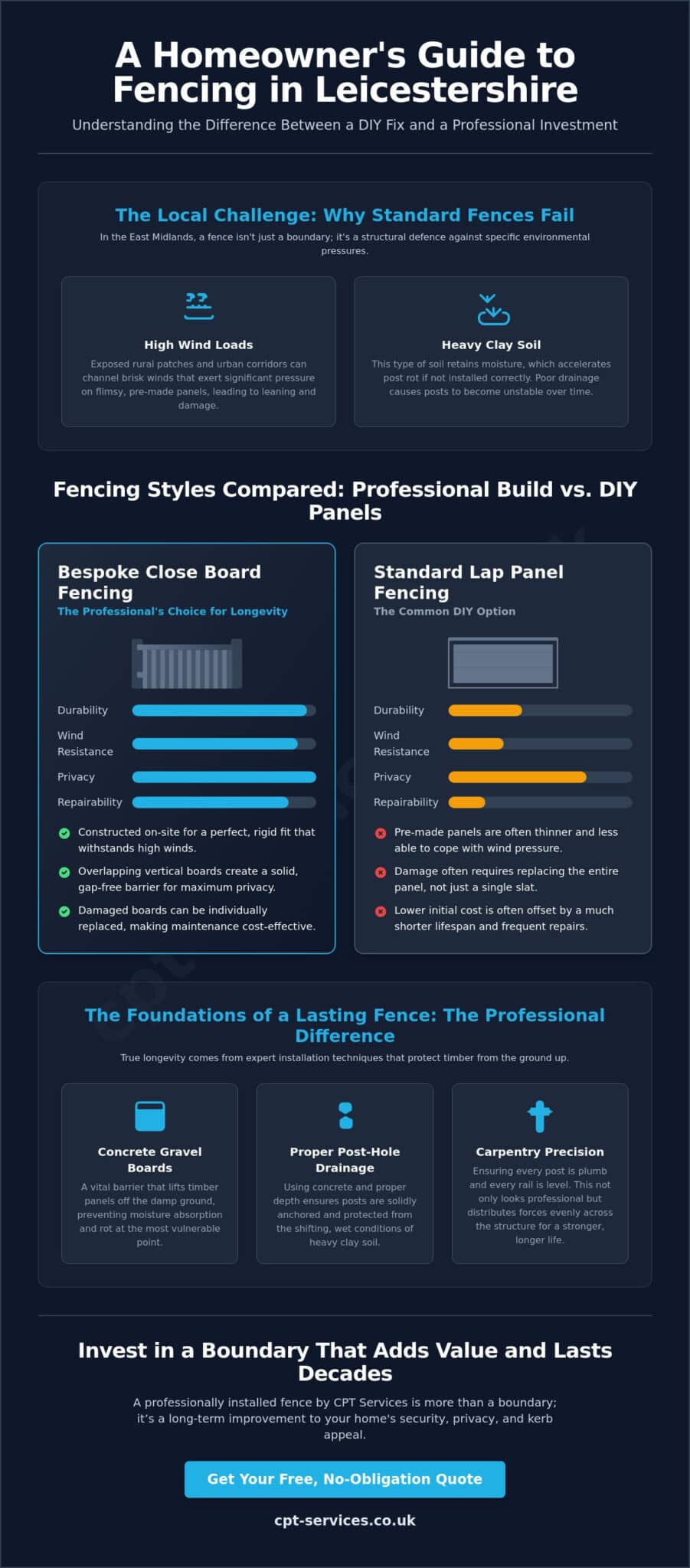 Professional Fencing in Leicestershire: A Homeowner’s Guide to Durable Garden Boundaries