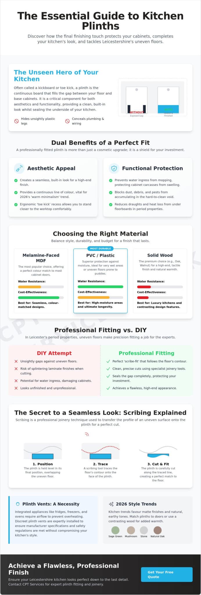 Professional Kitchen Plinth Fitting in Leicester: The 2026 Homeowner’s Buying Guide