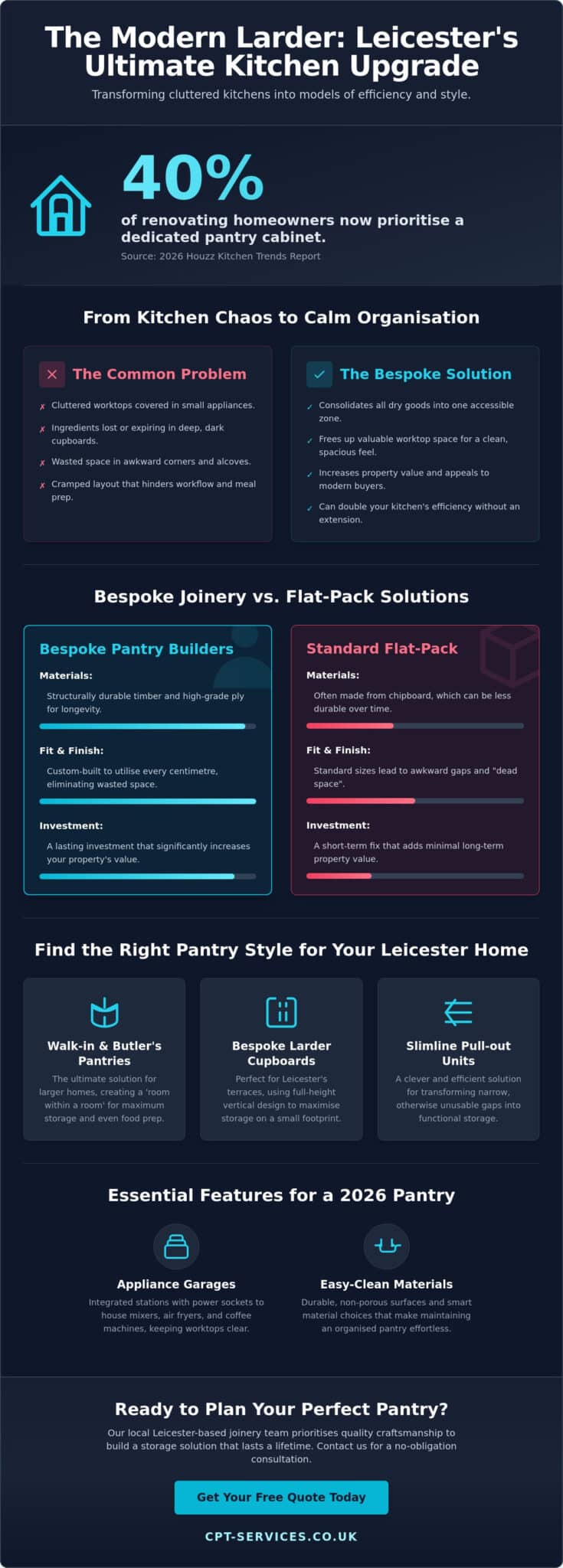 Bespoke Kitchen Pantry Builders in Leicester: The 2026 Buying Guide